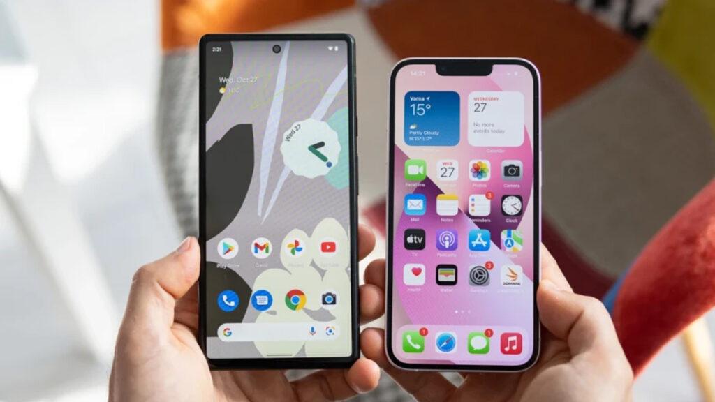 Google Pixel 8 and iPhone 15