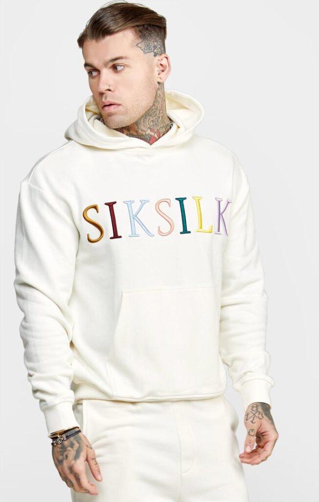 mens-sik-silk-hoodies-ecru-coloured-logo-hoodie