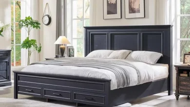 Accohoho Rustic King Size Bed Frame Assembly Video
